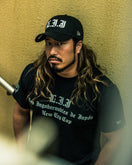 半袖 パフォーマンス Tシャツ 新日本プロレスリング Los Ingobernables de Japon ブラック レギュラーフィット