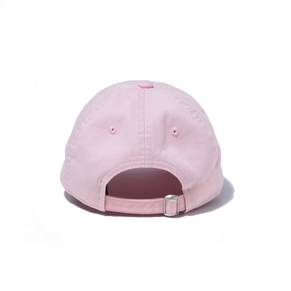 Youth 9TWENTY ウォッシュドコットン ニューヨーク・ヤンキース ピンク × ホワイト ハンドウォッシャブル