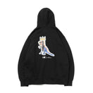 裏毛 オーバーサイズド スウェット プルオーバーフーディー JEAN MICHEL BASQUIAT ジャン=ミシェル・バスキア ブラック