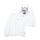 長袖 オーバーサイズド コットン Tシャツ JEAN MICHEL BASQUIAT ジャン=ミシェル・バスキア ホワイト