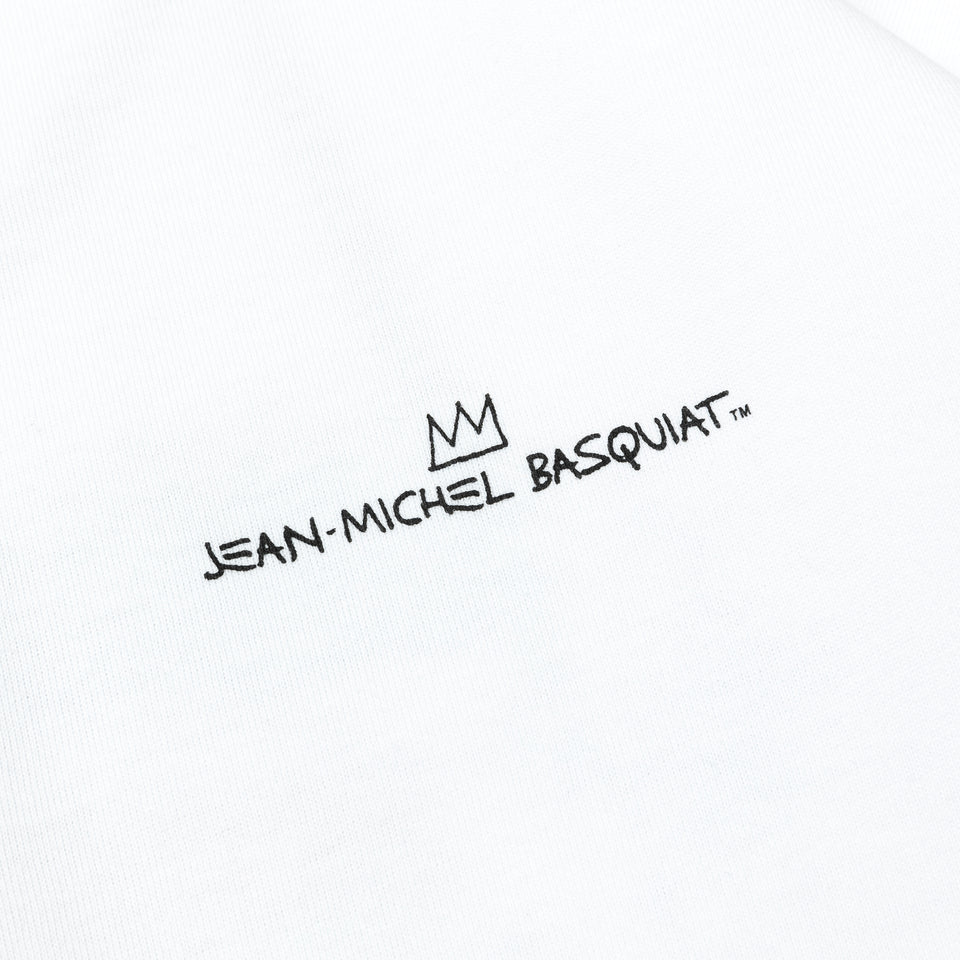 長袖 オーバーサイズド コットン Tシャツ JEAN MICHEL BASQUIAT ジャン=ミシェル・バスキア ホワイト