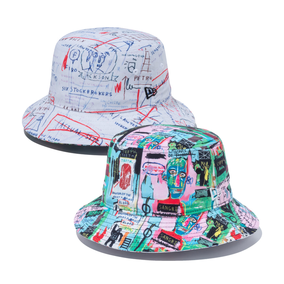 バケット01 リバーシブル JEAN MICHEL BASQUIAT ジャン=ミシェル・バスキア オールオーバープリント