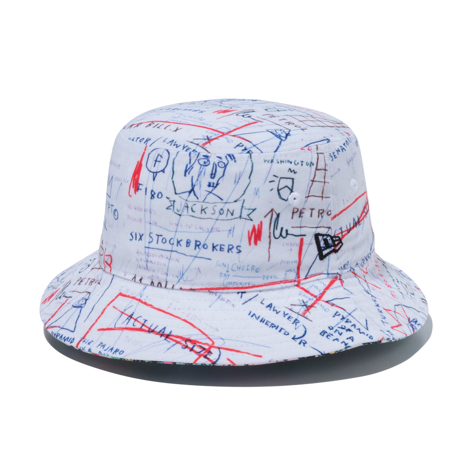 バケット01 リバーシブル JEAN MICHEL BASQUIAT ジャン=ミシェル・バスキア オールオーバープリント