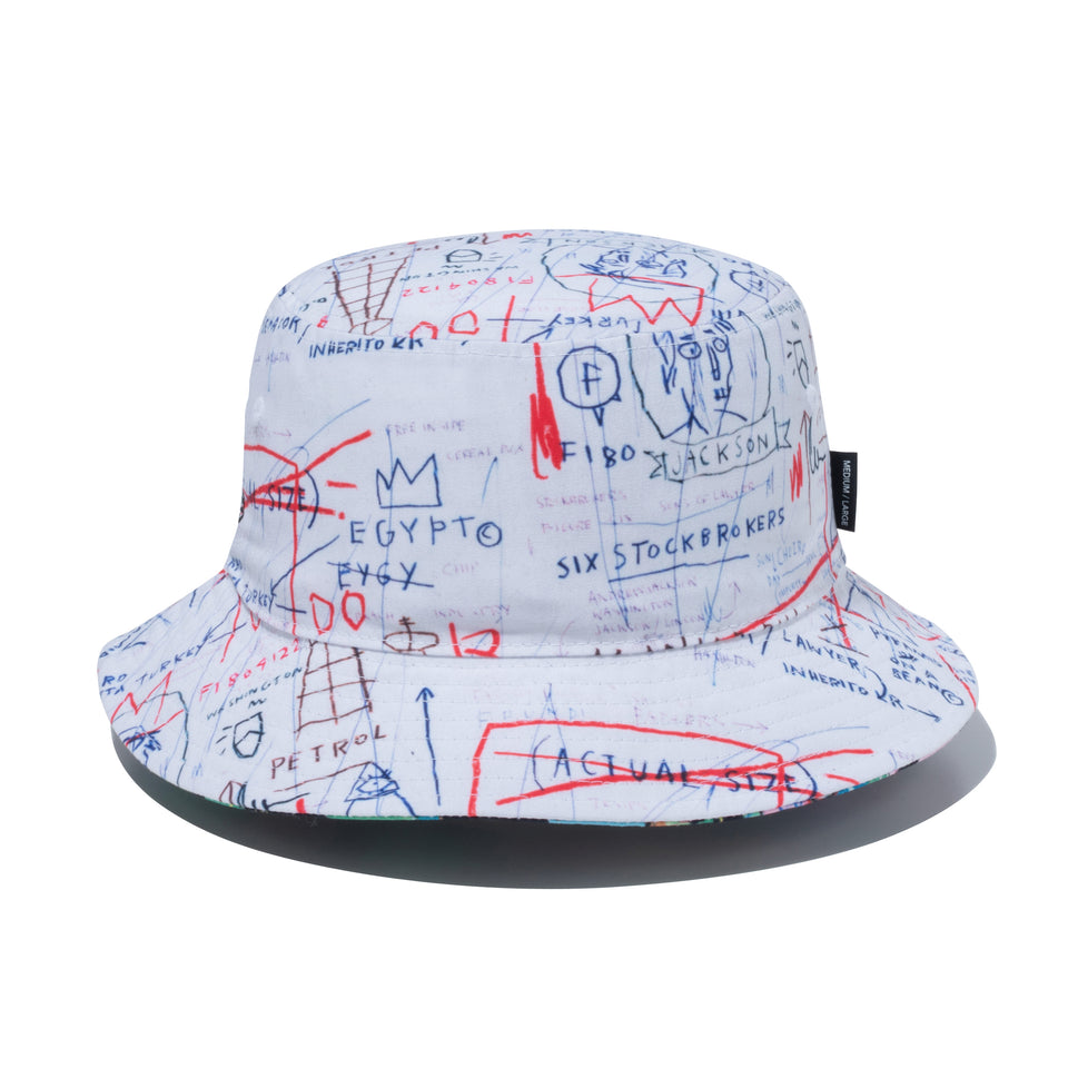 バケット01 リバーシブル JEAN MICHEL BASQUIAT ジャン=ミシェル・バスキア オールオーバープリント