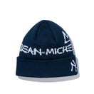 ベーシック カフニット JEAN MICHEL BASQUIAT ジャン=ミシェル・バスキア ニューヨーク・ヤンキース ネイビー