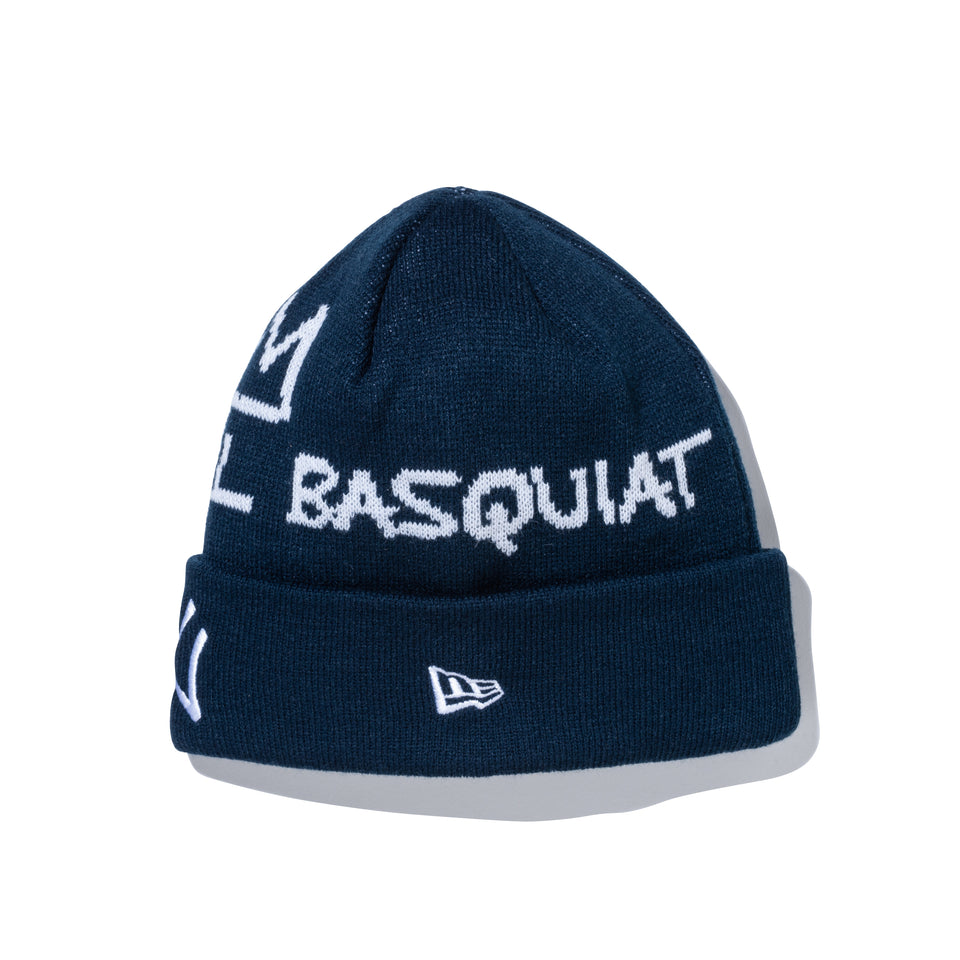 ベーシック カフニット JEAN MICHEL BASQUIAT ジャン=ミシェル・バスキア ニューヨーク・ヤンキース ネイビー