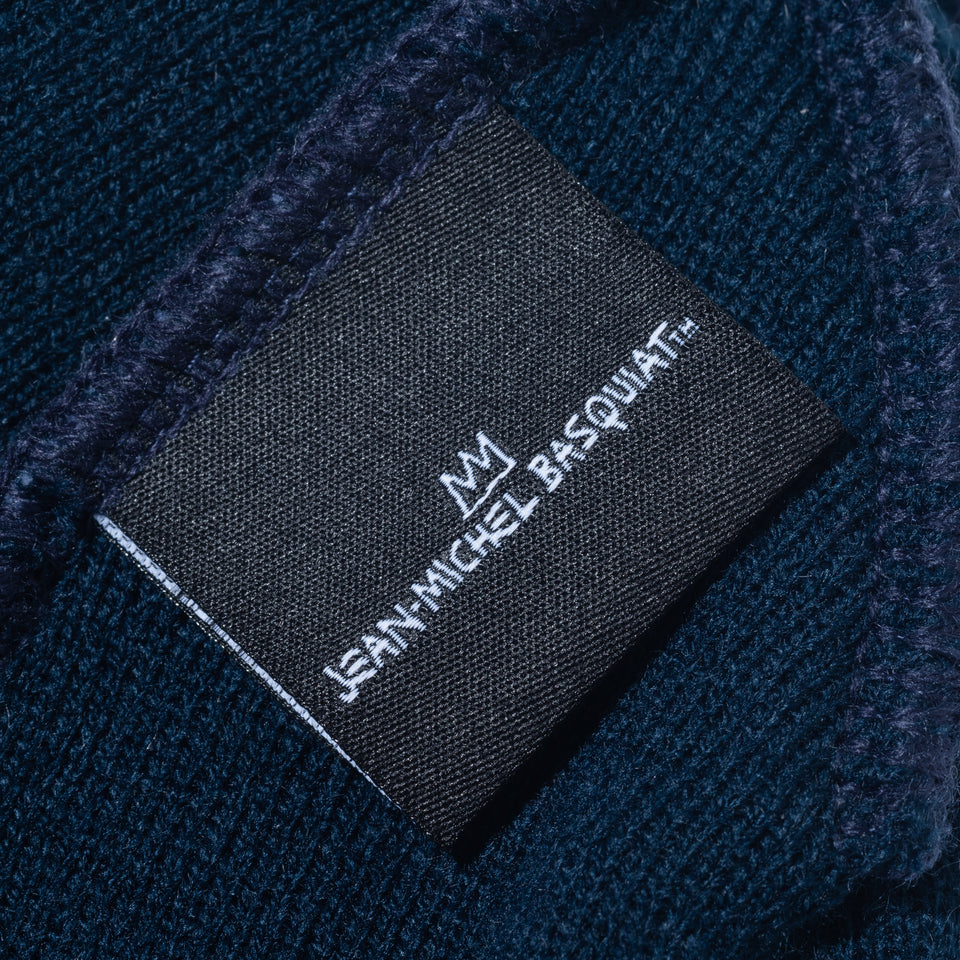 ベーシック カフニット JEAN MICHEL BASQUIAT ジャン=ミシェル・バスキア ニューヨーク・ヤンキース ネイビー