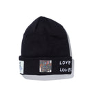 ベーシック カフニット JEAN MICHEL BASQUIAT ジャン=ミシェル・バスキア LOVE IS A LIE LOVER=LIAR ブラック