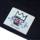ベーシック カフニット JEAN MICHEL BASQUIAT ジャン=ミシェル・バスキア LOVE IS A LIE LOVER=LIAR ブラック