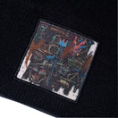 ベーシック カフニット JEAN MICHEL BASQUIAT ジャン=ミシェル・バスキア LOVE IS A LIE LOVER=LIAR ブラック