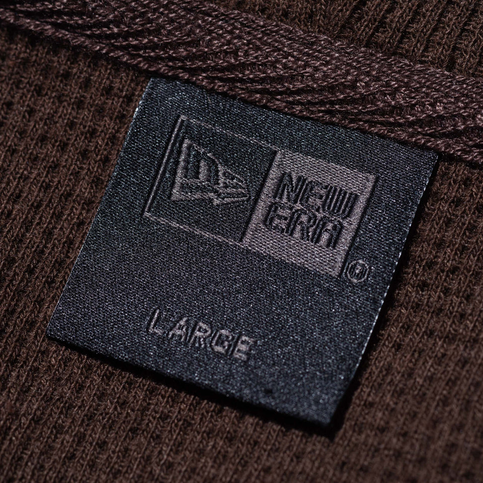 オーバーサイズド ワッフル プルオーバーフーディー BLACK LABEL FW23 ウォルナット