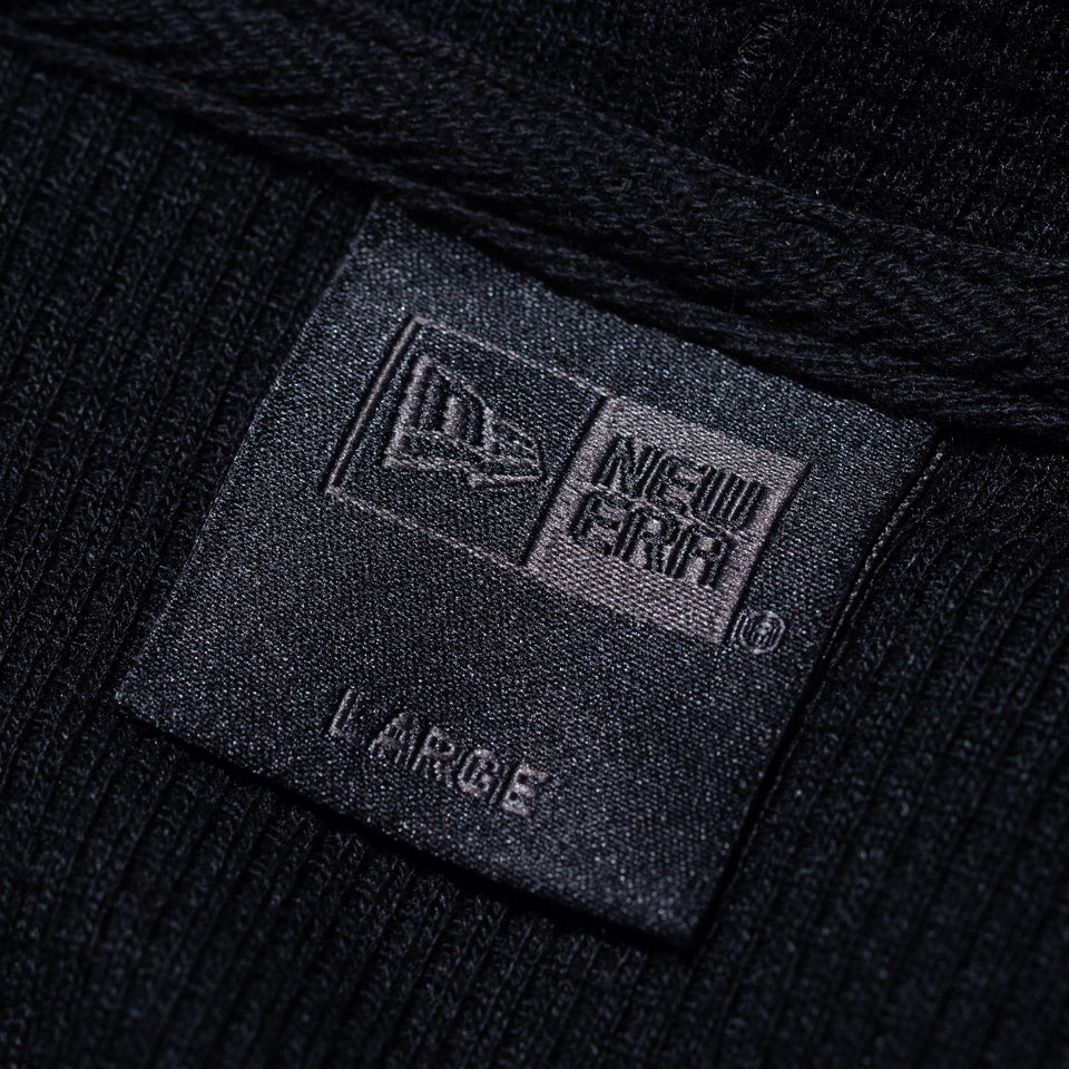 オーバーサイズド ワッフル プルオーバーフーディー BLACK LABEL FW23 ブラック
