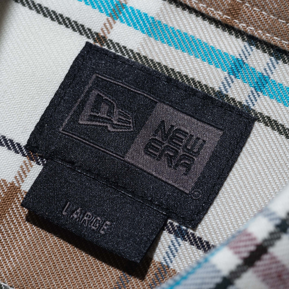 長袖 タータンチェックシャツ BLACK LABEL FW23 オフホワイトチェック