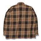 長袖 マルチチェックシャツ BLACK LABEL FW23 カーキ