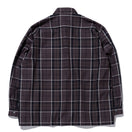 長袖 マルチチェックシャツ BLACK LABEL FW23 ブラック
