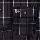 長袖 マルチチェックシャツ BLACK LABEL FW23 ブラック
