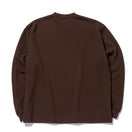 長袖 オーバーサイズド ワッフルTシャツ BLACK LABEL FW23 ウォルナット