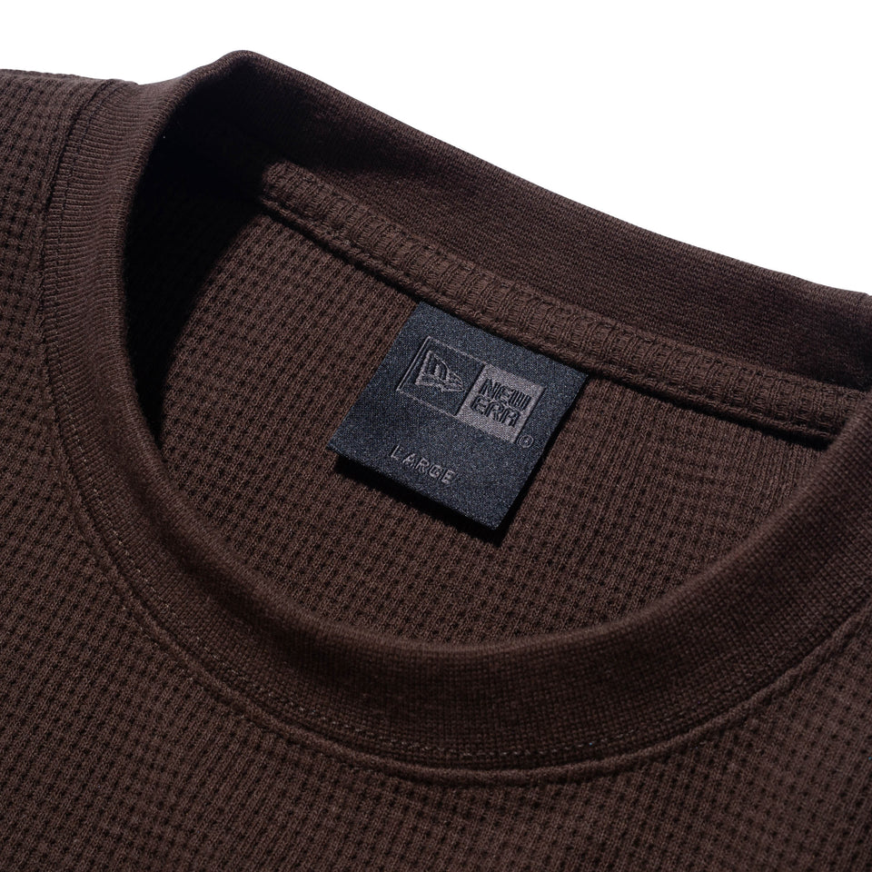 長袖 オーバーサイズド ワッフルTシャツ BLACK LABEL FW23 ウォルナット