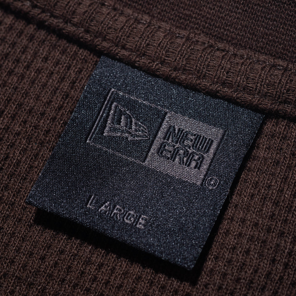 長袖 オーバーサイズド ワッフルTシャツ BLACK LABEL FW23 ウォルナット