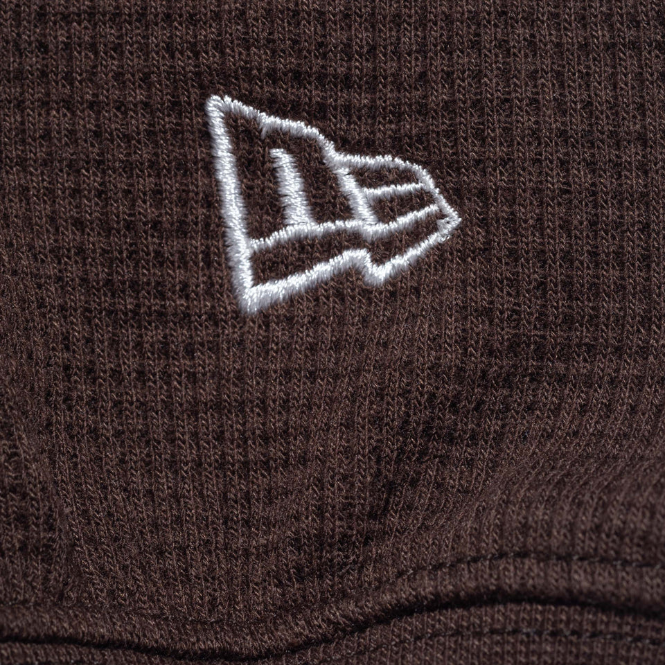 長袖 オーバーサイズド ワッフルTシャツ BLACK LABEL FW23 ウォルナット