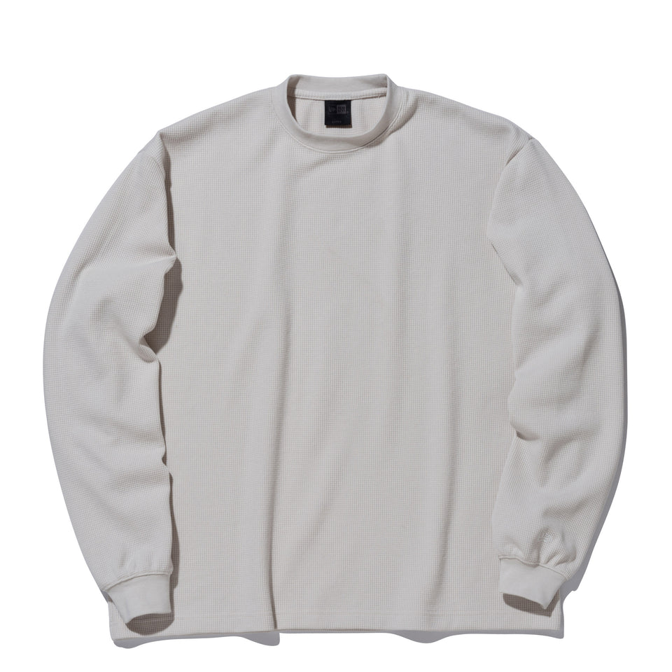 長袖 オーバーサイズド ワッフルTシャツ BLACK LABEL FW23 ストーン