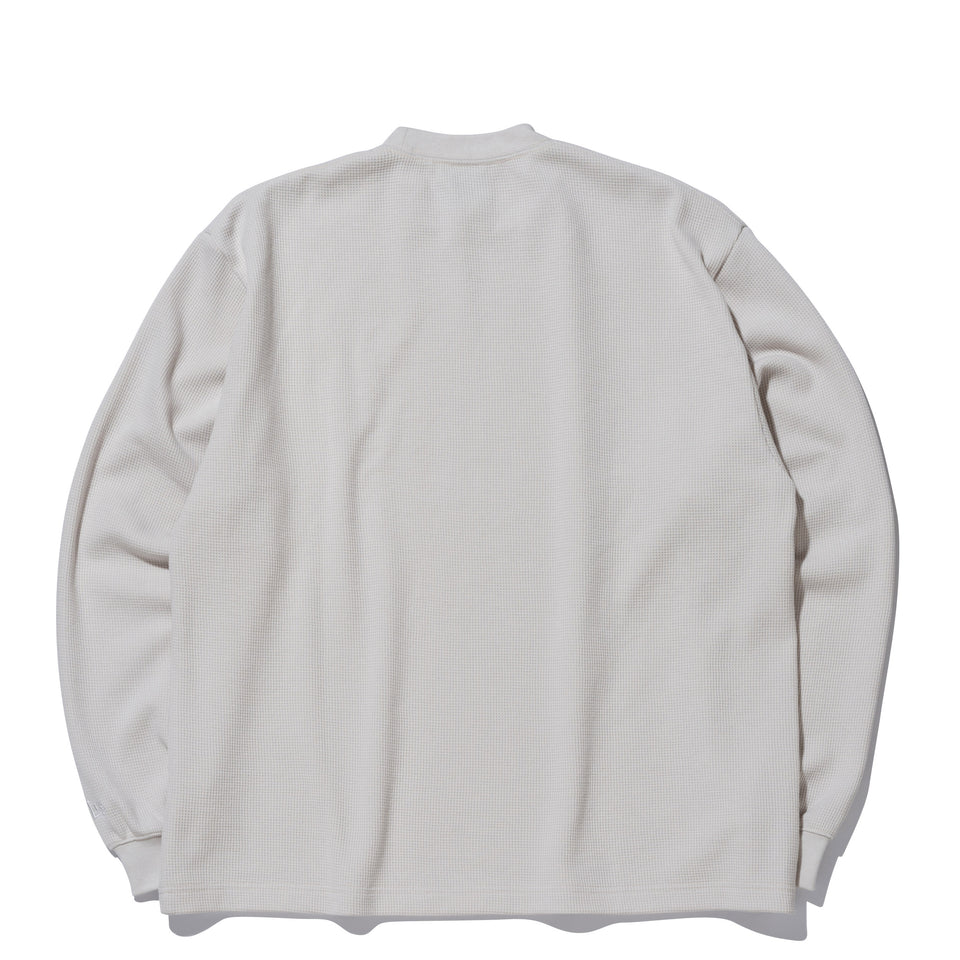 長袖 オーバーサイズド ワッフルTシャツ BLACK LABEL FW23 ストーン