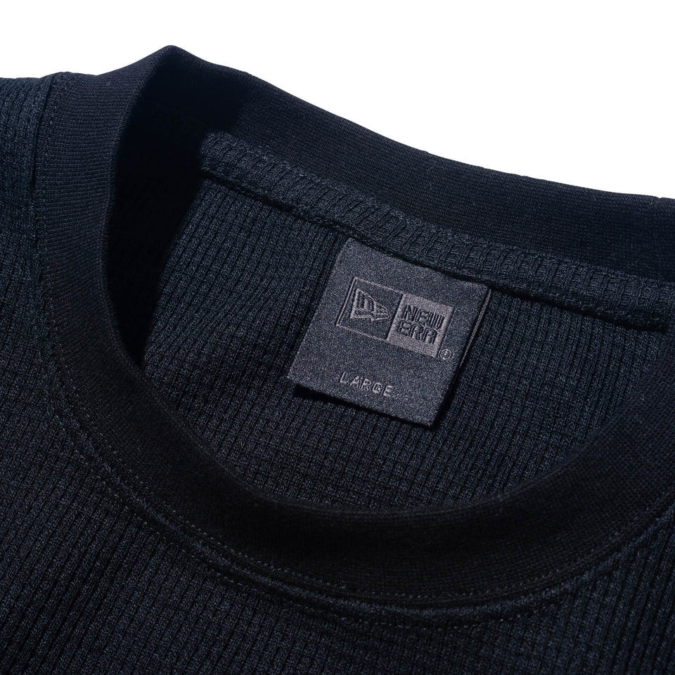 長袖 オーバーサイズド ワッフルTシャツ BLACK LABEL FW23 ブラック