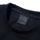 長袖 オーバーサイズド ワッフルTシャツ BLACK LABEL FW23 ブラック