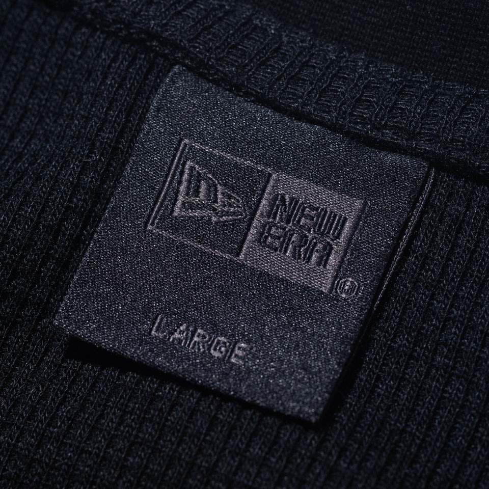 長袖 オーバーサイズド ワッフルTシャツ BLACK LABEL FW23 ブラック