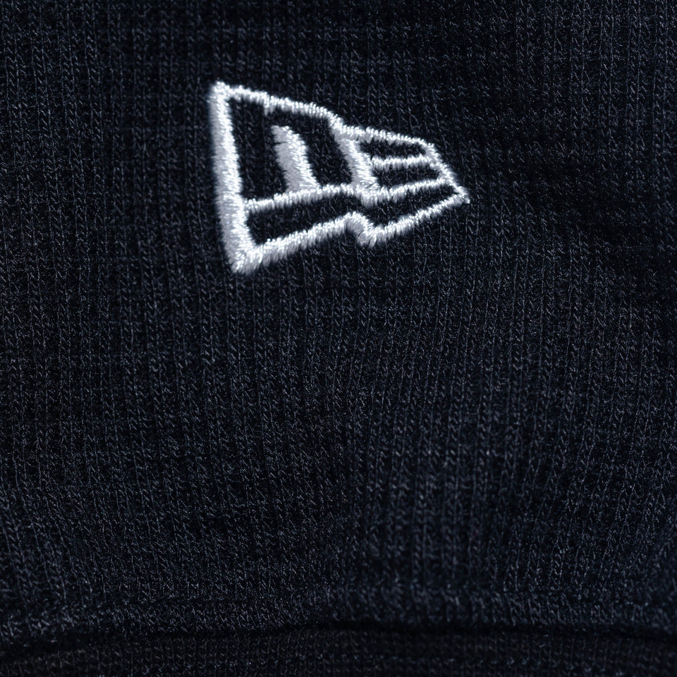 長袖 オーバーサイズド ワッフルTシャツ BLACK LABEL FW23 ブラック