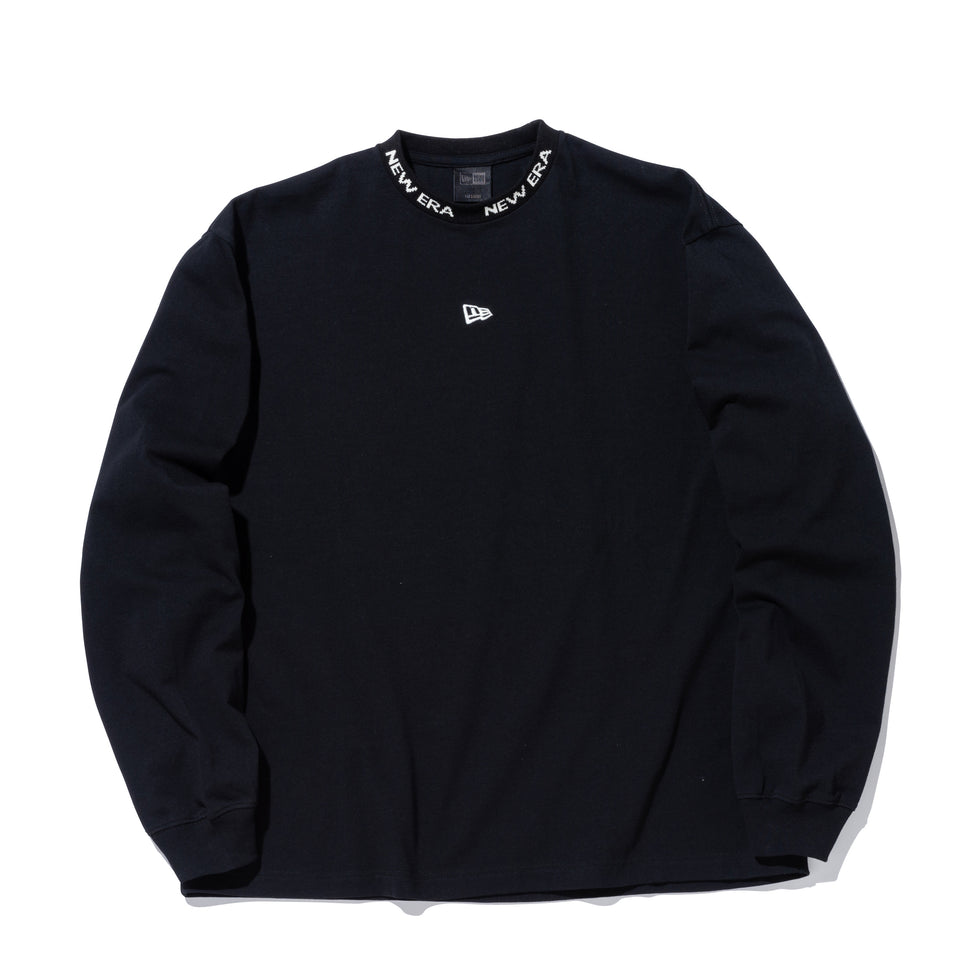 長袖 オーバーサイズド Tシャツ BLACK LABEL FW23 ジャカードロゴ ブラック