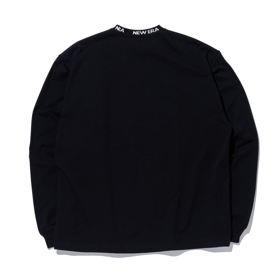 長袖 オーバーサイズド Tシャツ BLACK LABEL FW23 ジャカードロゴ ブラック