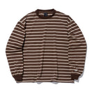 長袖 オーバーサイズド ボーダーTシャツ BLACK LABEL FW23 ウォルナット