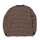長袖 オーバーサイズド ボーダーTシャツ BLACK LABEL FW23 ウォルナット