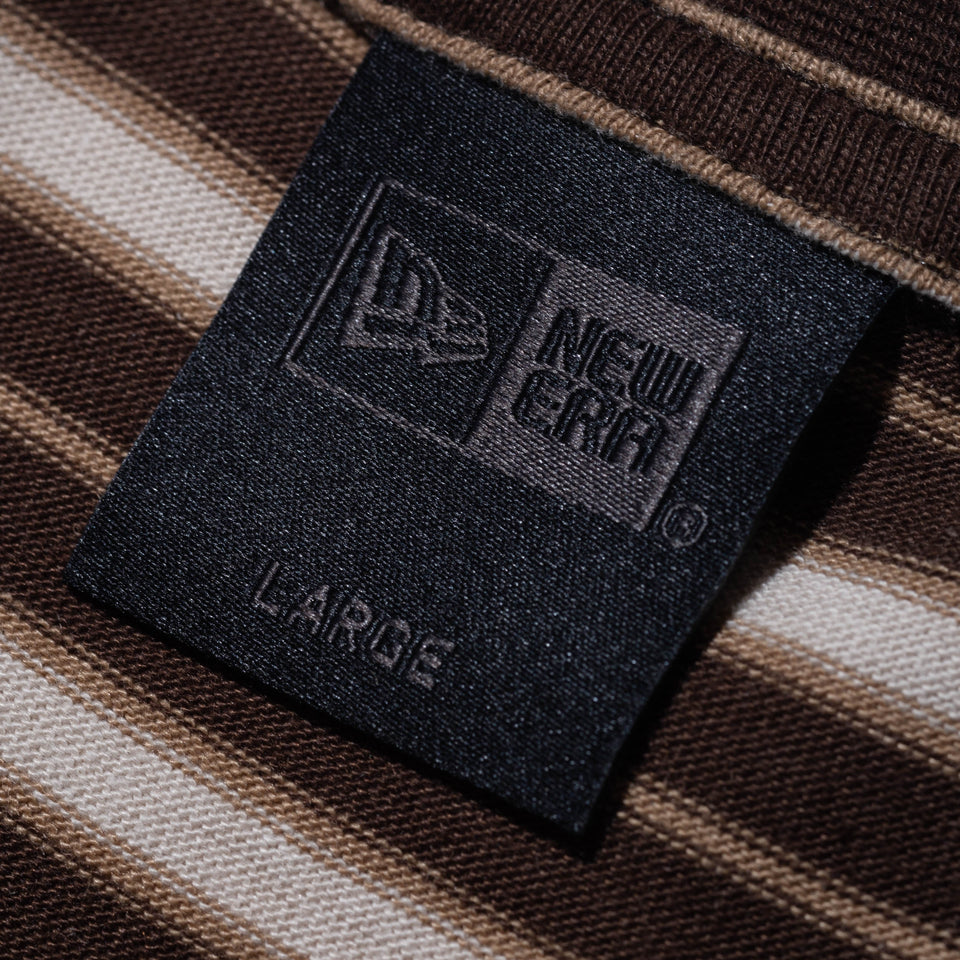 長袖 オーバーサイズド ボーダーTシャツ BLACK LABEL FW23 ウォルナット