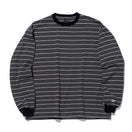 長袖 オーバーサイズド ボーダーTシャツ BLACK LABEL FW23 ブラック