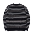 ボーダー クルーネックニット BLACK LABEL FW23 ブラック