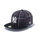 59FIFTY BLACK LABEL FW23 ニューヨーク・ヤンキース マルチチェック ブラック