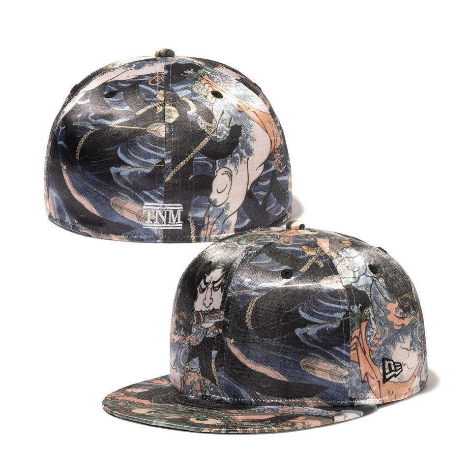 59FIFTY 通俗水滸傳豪傑百八人之壹人・浪裡白跳張順 歌川国芳 東京国立博物館 オールオーバープリント