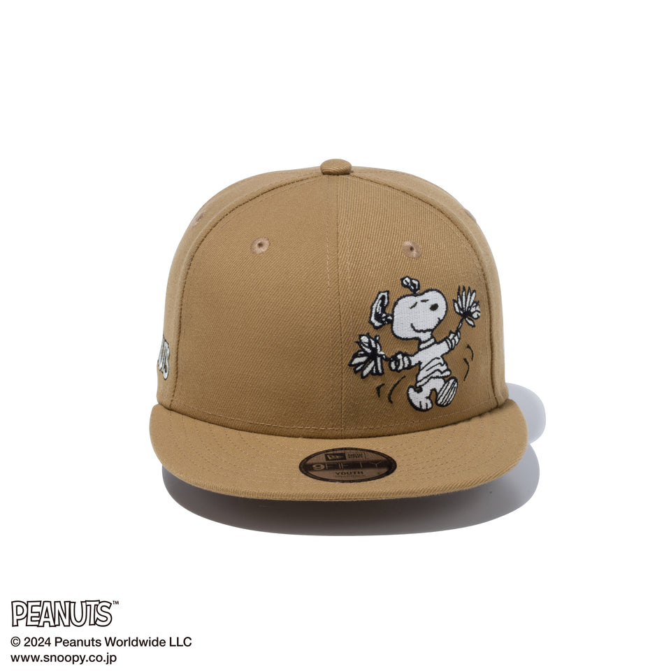 Youth 9FIFTY PEANUTS ピーナッツ スヌーピー クロームホワイト カーキ