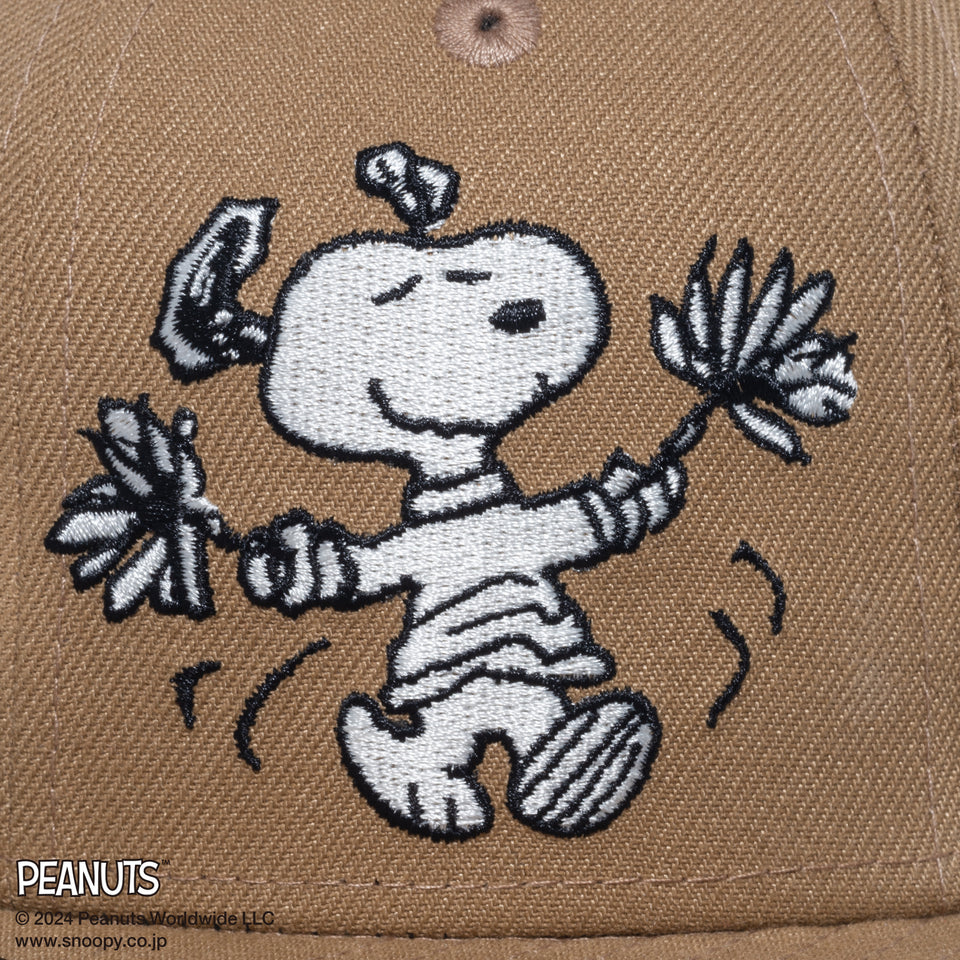 Youth 9FIFTY PEANUTS ピーナッツ スヌーピー クロームホワイト カーキ