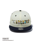 Youth 9FIFTY PEANUTS ピーナッツ フレンズ クロームホワイト ネイビーバイザー