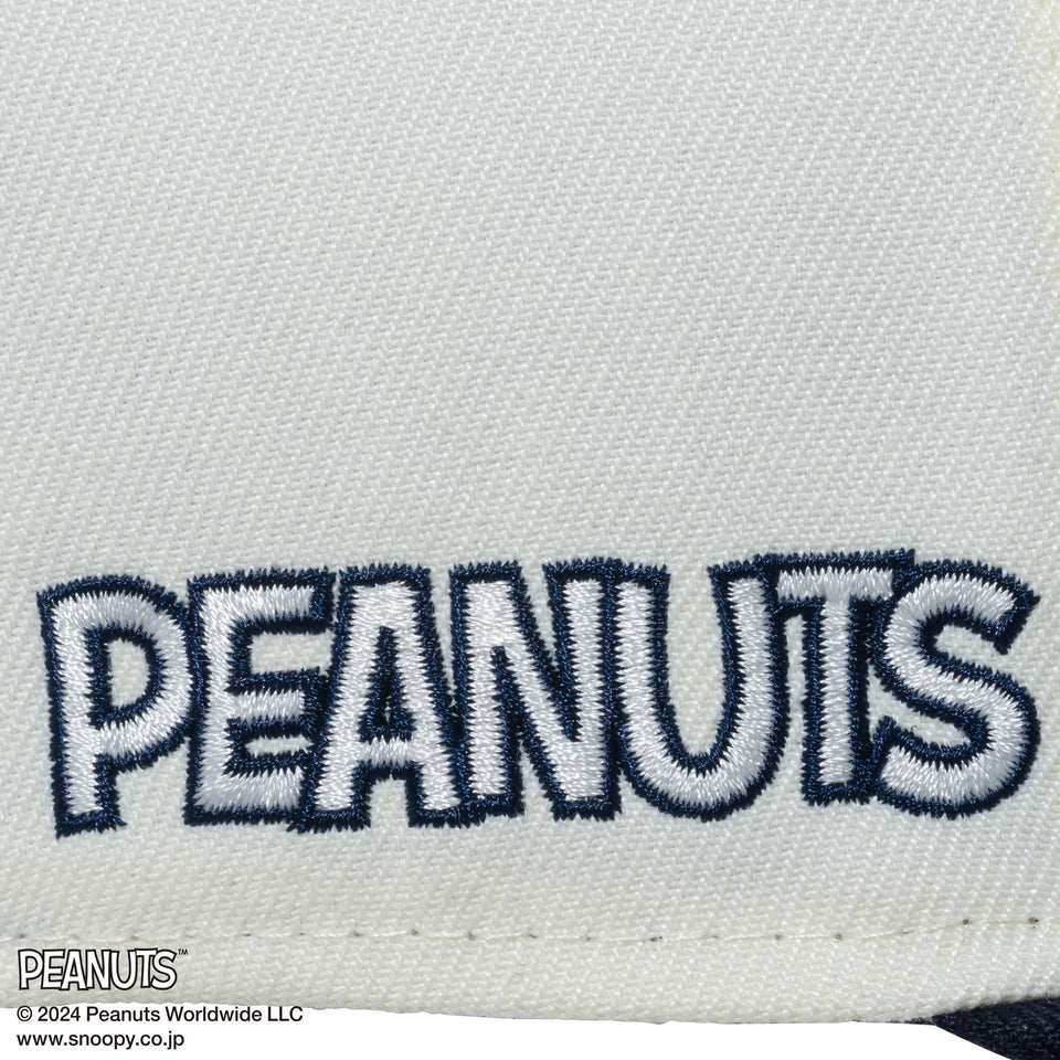 Youth 9FIFTY PEANUTS ピーナッツ フレンズ クロームホワイト ネイビーバイザー