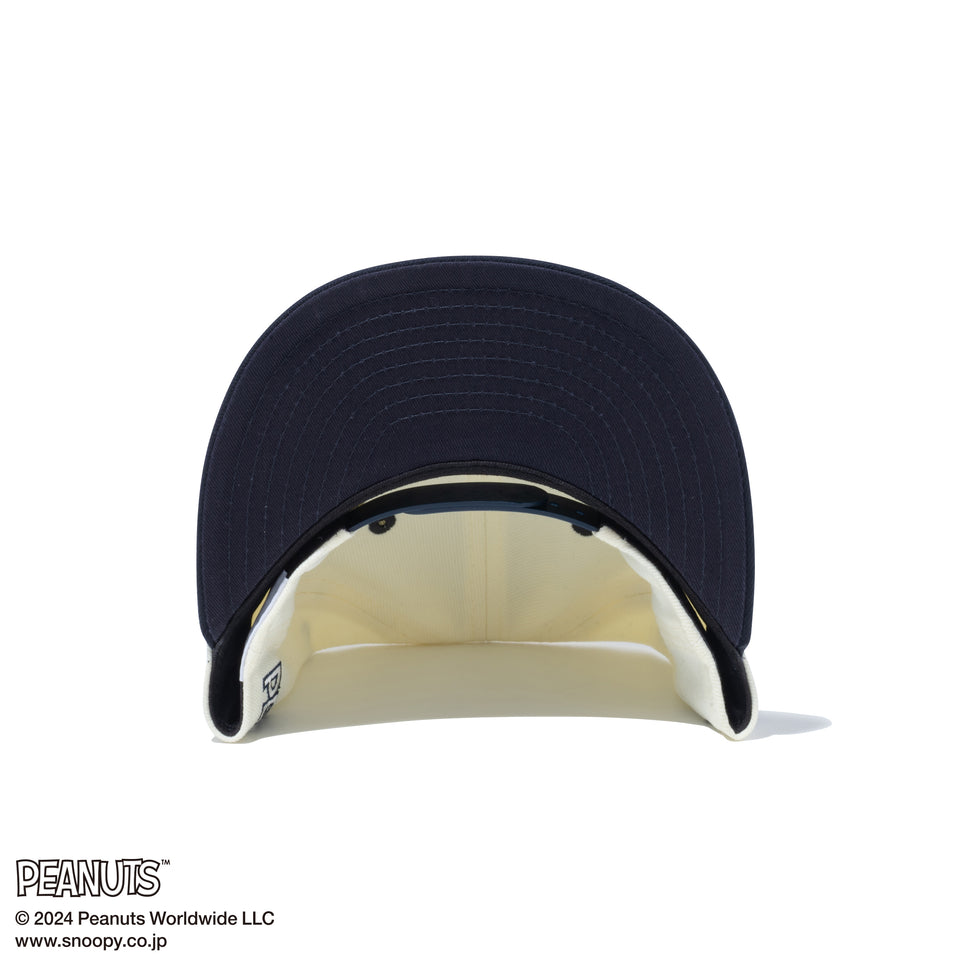 Youth 9FIFTY PEANUTS ピーナッツ フレンズ クロームホワイト ネイビーバイザー