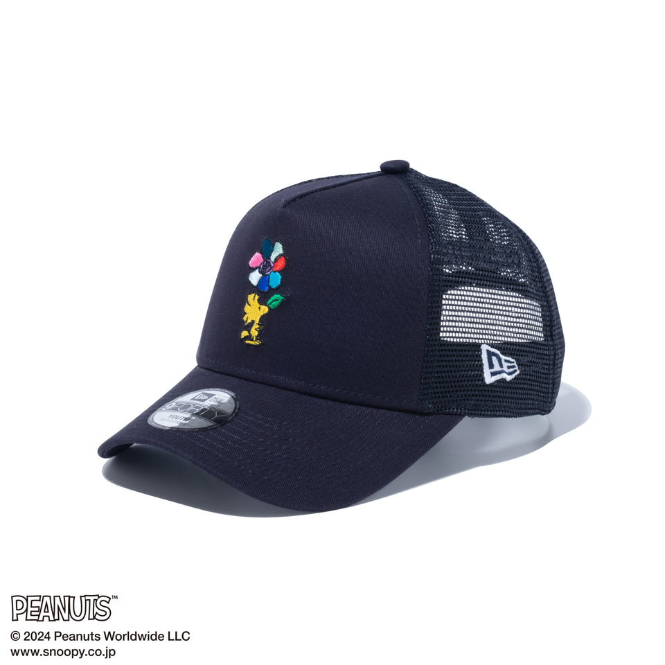 Youth 9FORTY A-Frame トラッカー PEANUTS ピーナッツ ウッドストック ネイビー