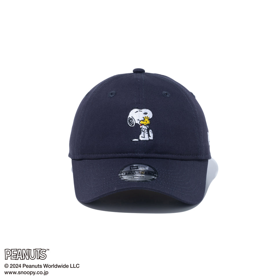 Youth 9TWENTY PEANUTS ピーナッツ スヌーピー ウッドストック ネイビー