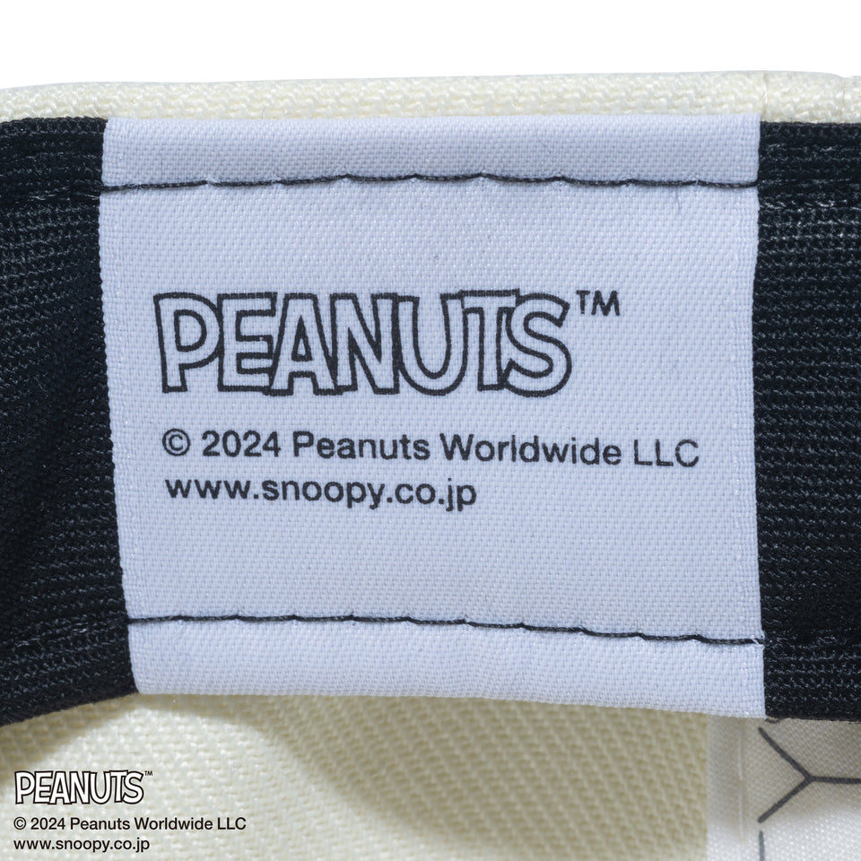 【ゴルフ】9FIFTY PEANUTS ピーナッツ クロームホワイト ブラックバイザー