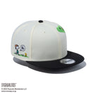 【ゴルフ】9FIFTY PEANUTS ピーナッツ クロームホワイト ブラックバイザー