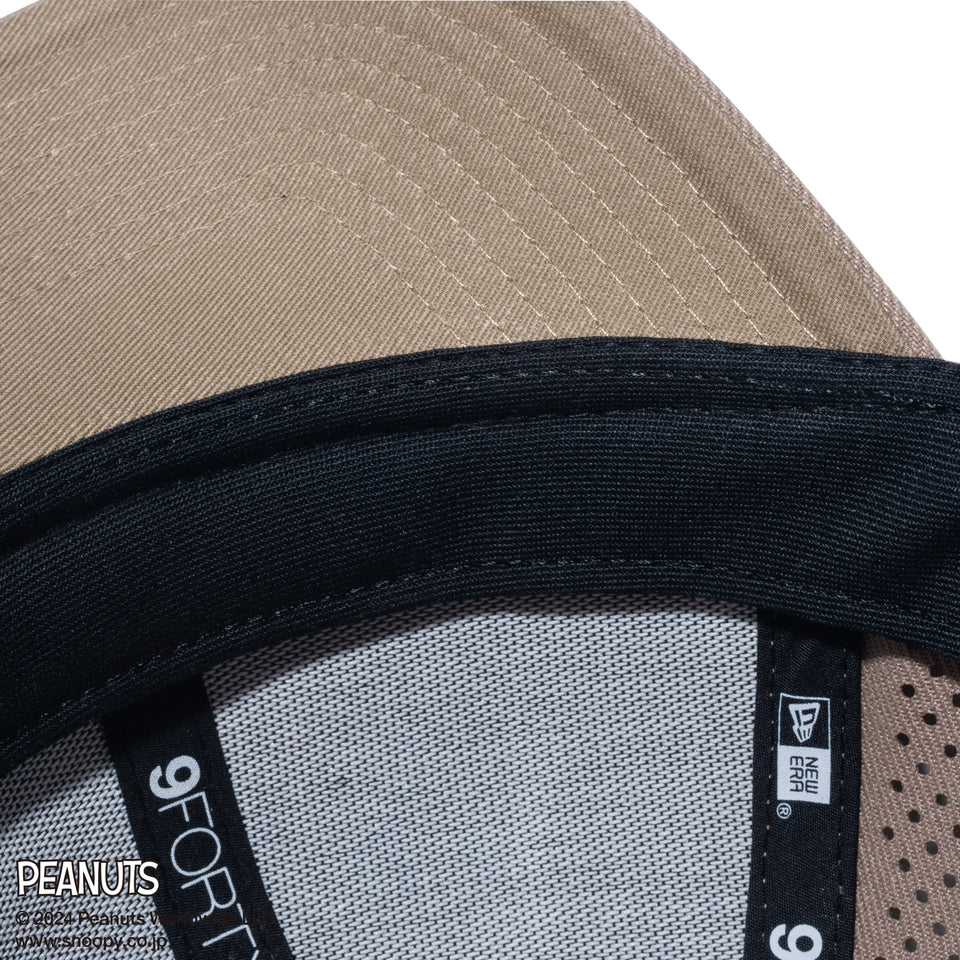 【ゴルフ】9FORTY PEANUTS ピーナッツ レーザーパフォーテッド ブリティッシュカーキ