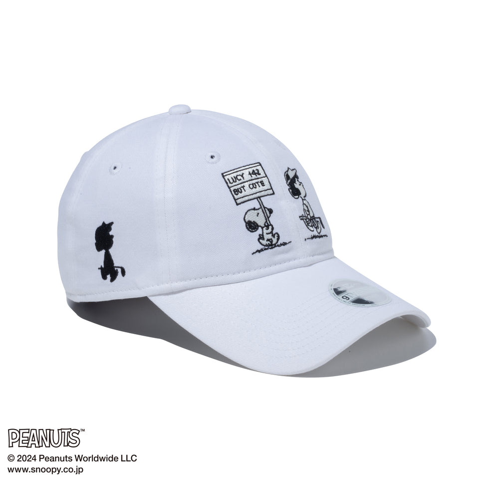 【ゴルフ】9TWENTY ロングバイザー PEANUTS ピーナッツ ホワイト